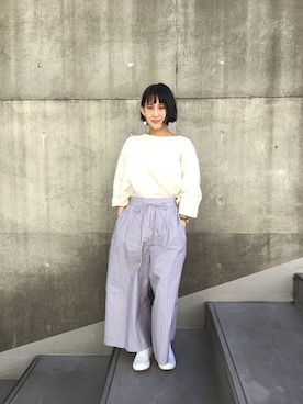 「Dot＆Stripes CHILD　WOMAN」｜norikoさん（レディース・155cm）の冬コーディネート