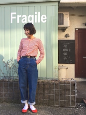 「Dot＆Stripes CHILD　WOMAN」｜norikoさん（レディース・155cm）の冬コーディネート