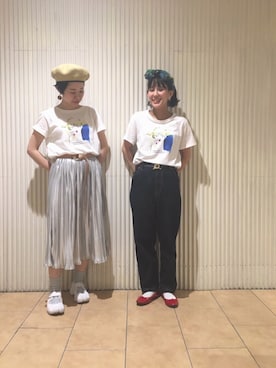 「My Fav. CHILD WOMAN（マイファブチャイルドウーマン）のアイテム（デニムパンツ）」を使った、norikoさん（レディース・155cm）の春コーディネート