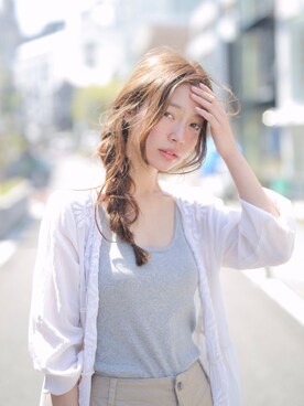 「PURのアイテム」を使った、阿久津ゆりえさん（レディース・167cm）の春コーディネート