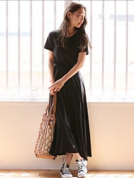 阿久津ゆりえさん（レディース・167cm）の夏コーディネート