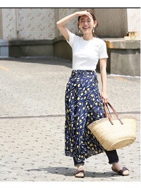 阿久津ゆりえさん(レディース・167cm)の夏コーディネート
