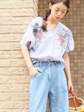 阿久津ゆりえさん（レディース・167cm）の夏コーディネート