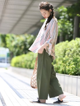阿久津ゆりえさん(レディース・167cm)の夏コーディネート