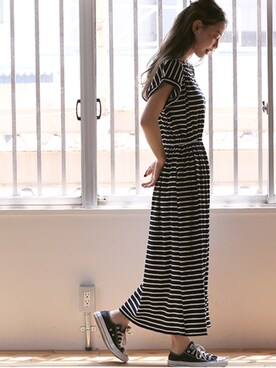 阿久津ゆりえさん（レディース・167cm）の秋コーディネート