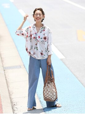 阿久津ゆりえさん（レディース・167cm）の秋コーディネート