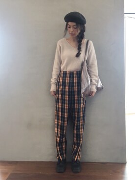 阿久津ゆりえさん(レディース・167cm)の秋コーディネート