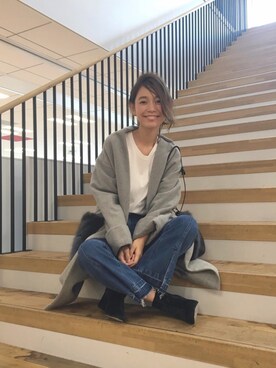 阿久津ゆりえさん(レディース・167cm)の秋コーディネート