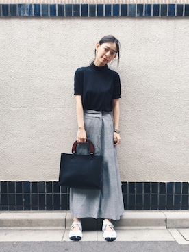 阿久津ゆりえさん（レディース・167cm）の秋コーディネート