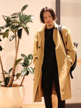 「koe（コエ）のアイテム（その他アウター）」を使った、hiro.jpさん（メンズ・171cm）の春コーディネート
