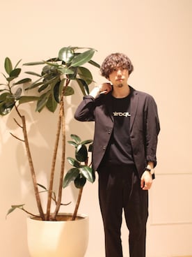 「koe（コエ）のアイテム（その他アウター）」を使った、hiro.jpさん（メンズ・171cm）の秋コーディネート