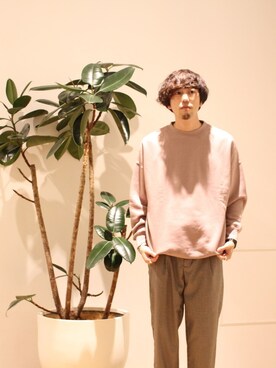 「koe（コエ）のアイテム（スウェット）」を使った、hiro.jpさん（メンズ・171cm）の秋コーディネート