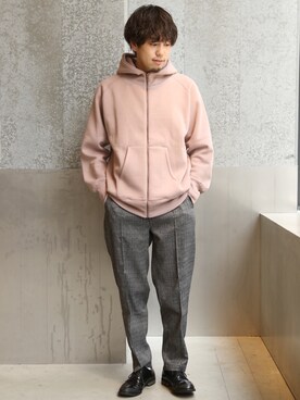 「チェック柄に恋してる」｜「アイテム（パーカー）」を使った、hiro.jpさん（メンズ・170cm）の秋コーディネート