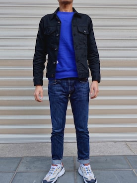 「TELLASON（テラソン）のアイテム」を使った、little drcowboy さん（メンズ・179cm）の冬コーディネート