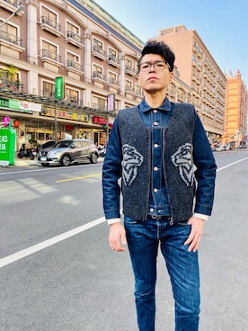 「TELLASON（テラソン）のアイテム」を使った、little drcowboy さん（メンズ・179cm）の冬コーディネート