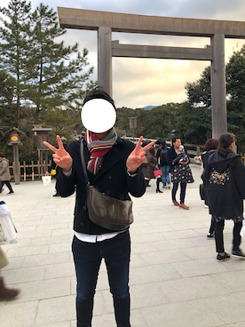 「NO ID.（ノーアイディ）のアイテム（ピーコート）」を使った、takamitsu suzukiさん（メンズ・178cm）の冬コーディネート