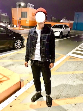 「SUGAR CANE（シュガーケーン）のアイテム（ジャケット/アウター）」を使った、4'sさん（メンズ・173cm）の秋コーディネート