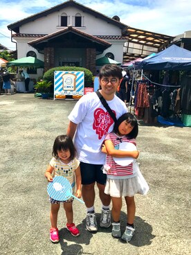 「NEW BALANCE（ニューバランス）のアイテム（スニーカー、グレー系）」を使った、Big Daddy Poohさん（メンズ・165cm）の夏コーディネート