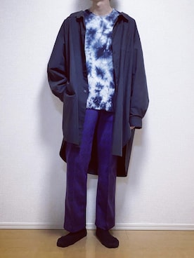 「WhoWhat（フーワット）のアイテム（トップス）」を使った、ペイさん（メンズ・183cm）の春コーディネート