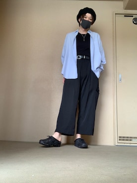 「マルジェラ」｜「アイテム（スリッポン）」を使った、moto miniさん（メンズ・171cm）の夏コーディネート