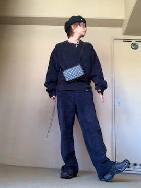「JOHN LAWRENCE SULLIVAN」｜「アイテム（スリッポン）」を使った、moto miniさん（メンズ・171cm）の秋コーディネート