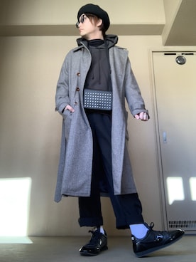 「gorouta（ゴロウタ）のアイテム」を使った、moto miniさん（メンズ・171cm）の冬コーディネート