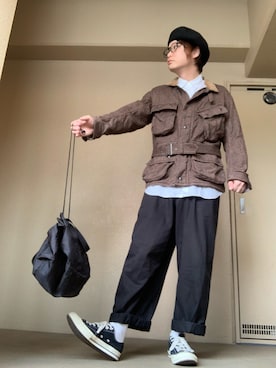 「ct70」｜「アイテム（ブルゾン）」を使った、moto miniさん（メンズ・171cm）の冬コーディネート