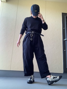「TAKAHIROMIYASHITATheSoloIst.（タカヒロミヤシタザソロイスト）のアイテム（Tシャツ/カットソー）」を使った、moto miniさん（メンズ・171cm）の春コーディネート