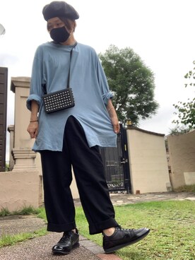 「Yohji Yamamoto（ヨウジヤマモト）のアイテム（その他小物）」を使った、moto miniさん（メンズ・171cm）の夏コーディネート
