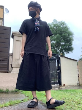 「Yohji Yamamoto（ヨウジヤマモト）のアイテム（その他小物）」を使った、moto miniさん（メンズ・171cm）の夏コーディネート
