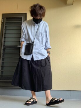 「Yohji Yamamoto（ヨウジヤマモト）のアイテム（その他小物）」を使った、moto miniさん（メンズ・171cm）の秋コーディネート