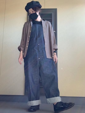 「Yohji Yamamoto（ヨウジヤマモト）のアイテム（その他小物）」を使った、moto miniさん（メンズ・171cm）の秋コーディネート