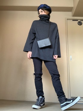「nonnative（ノンネイティブ）のアイテム（スニーカー）」を使った、moto miniさん（メンズ・171cm）の秋コーディネート