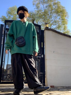 「nonnative（ノンネイティブ）のアイテム（ニットキャップ/ビーニー）」を使った、moto miniさん（メンズ・171cm）の冬コーディネート