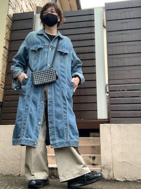 「MINEDENIM（マインデニム）のアイテム（ジャケット/アウター）」を使った、moto miniさん（メンズ・171cm）の春コーディネート