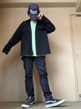 「nonnative（ノンネイティブ）のアイテム（スニーカー）」を使った、moto miniさん（メンズ・171cm）の春コーディネート