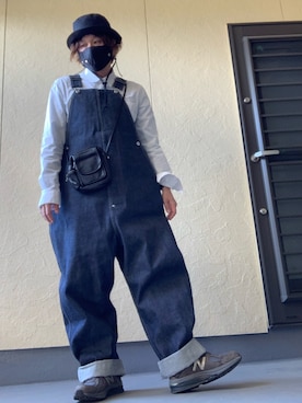 「JOHN LAWRENCE SULLIVAN」｜「アイテム（オールインワン・サロペット）」を使った、moto miniさん（メンズ・171cm）の春コーディネート