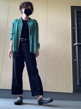 「CINOH（チノ）のアイテム」を使った、moto miniさん（メンズ・171cm）の夏コーディネート