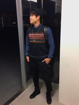 「つかれた」｜YASUさん（メンズ・172cm）の冬コーディネート