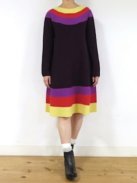 「アイテム（ブーティ）」を使った、Mayさん（レディース・164cm）の秋コーディネート