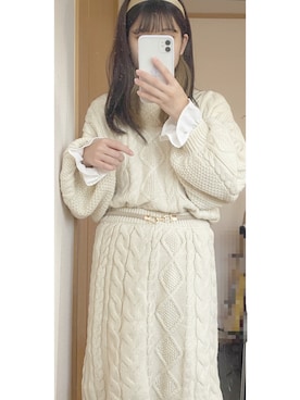 「アイテム（スマホケース/カバー）」を使った、ま か ろ んさん（レディース・154cm）の冬コーディネート