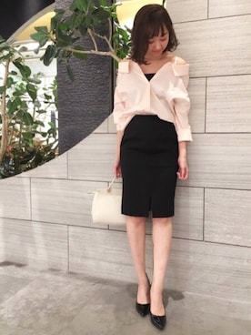 鐘ヶ江真由子さん（レディース・159cm）の春コーディネート