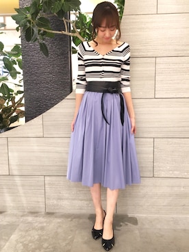 鐘ヶ江真由子さん（レディース・159cm）の春コーディネート