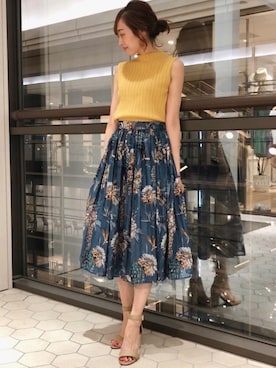 鐘ヶ江真由子さん（レディース・159cm）の春コーディネート