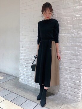 鐘ヶ江真由子さん（レディース・160cm）の秋コーディネート