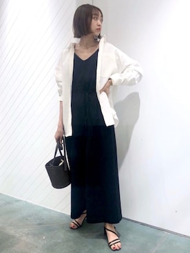 鐘ヶ江真由子さん(レディース・159cm)の春コーディネート