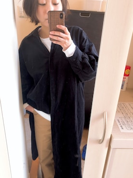 「SEVENDAYS=SUNDAY（セブンデイズサンデイ）のアイテム（シャツワンピース）」を使った、ommiさん（レディース・160cm）の冬コーディネート