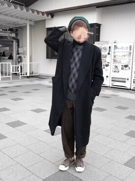 「オールスター」｜「アイテム（その他アウター）」を使った、しゆうさん（メンズ・168cm）の冬コーディネート