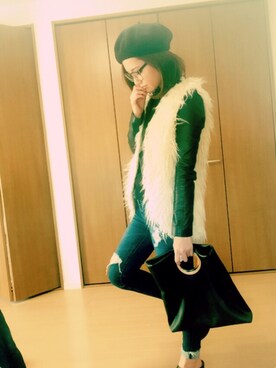 ( *´꒳`* )さん（レディース・162cm）の冬コーディネート