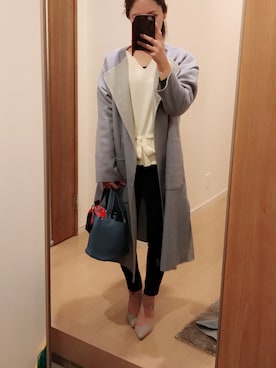 「LAGUNAMOON（ラグナムーン）のアイテム（その他アウター）」を使った、☺︎rii☺︎さん（レディース・162cm）の冬コーディネート